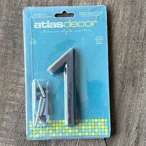 Atlas Homewares Modern #1 House Number in Aged Bronze